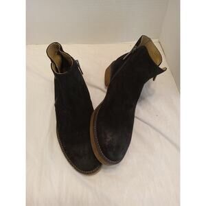 Italeau Women's Size 8 Foliana Brown Waterproof Leather Suede Ankle Boots